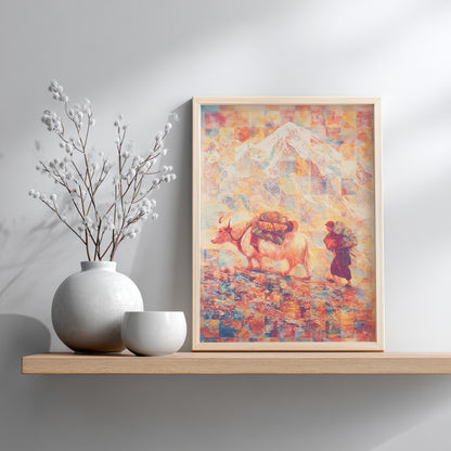 Mount Everest Yak Print