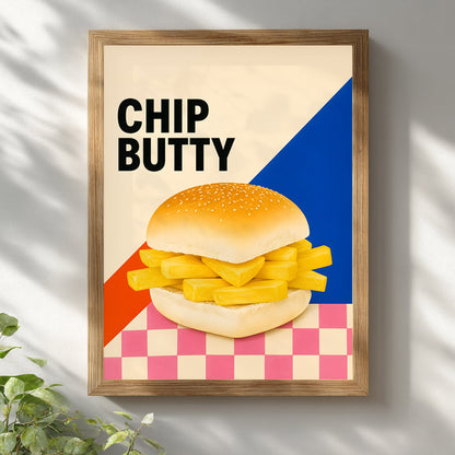 British Chip Butty Print