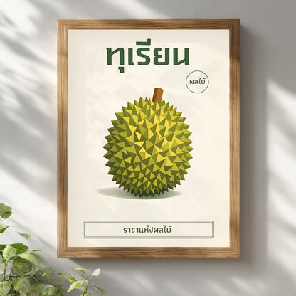 Thai King of Fruits Durian Poster