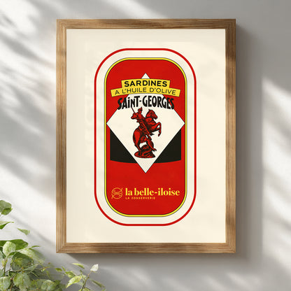 Vintage French Sardine Tin Print