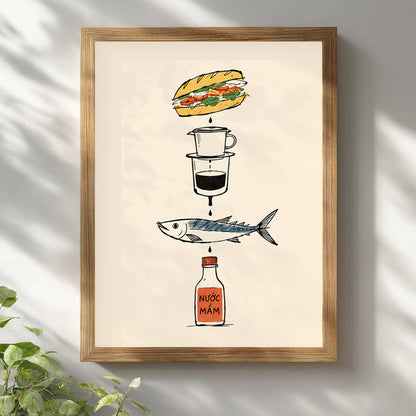 Vietnamese Kitchen Essentials Print