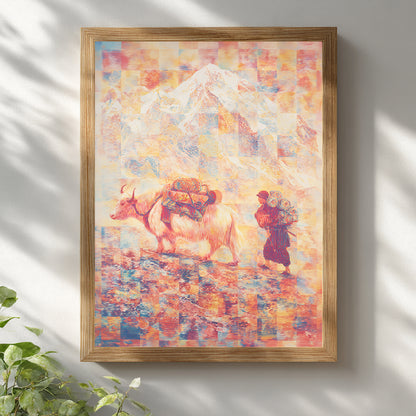 Mount Everest Yak Print