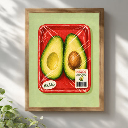 Mexican Avocado Packaging Poster