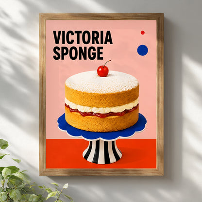 British Victoria Sponge Cake Print