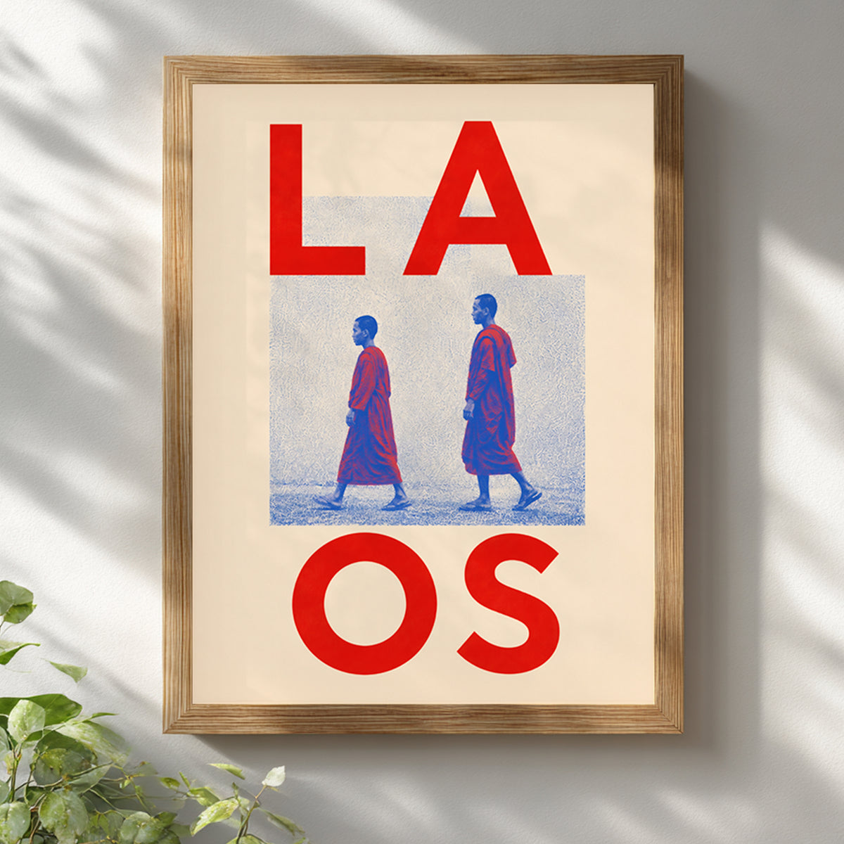 Laos Buddhist Monks Print